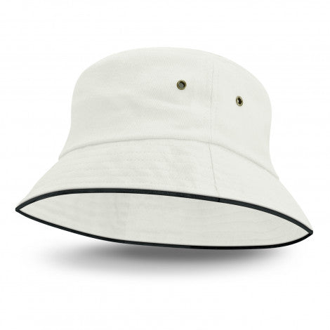 Bondi Bucket Hat - Black Sandwich Trim