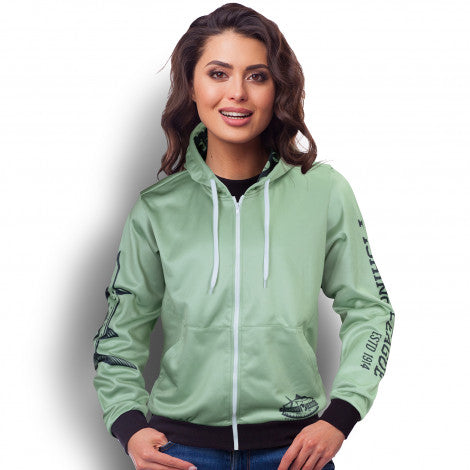 Custom Womens Sports Zipped Hoodie