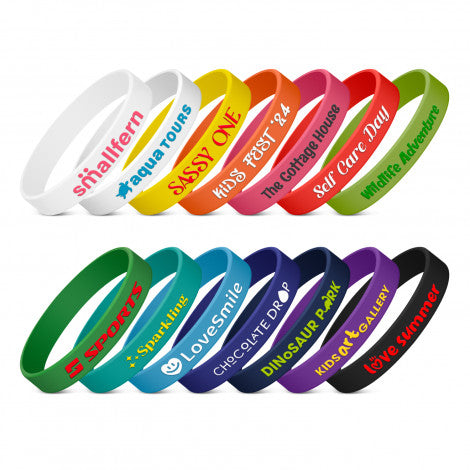 Kids Silicone Wrist Band - Embossed